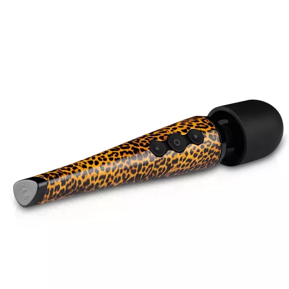 Panthra Shaka Wand - vibratore massaggiante ricaricabile - motivo leopardo nero
