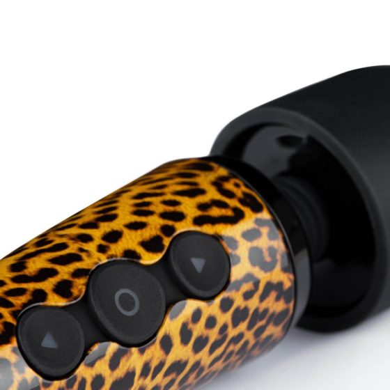 Bacchetta Massaggiante Panthra Shaka - Vibratore Ricaricabile con Motivo Leopardo Nero