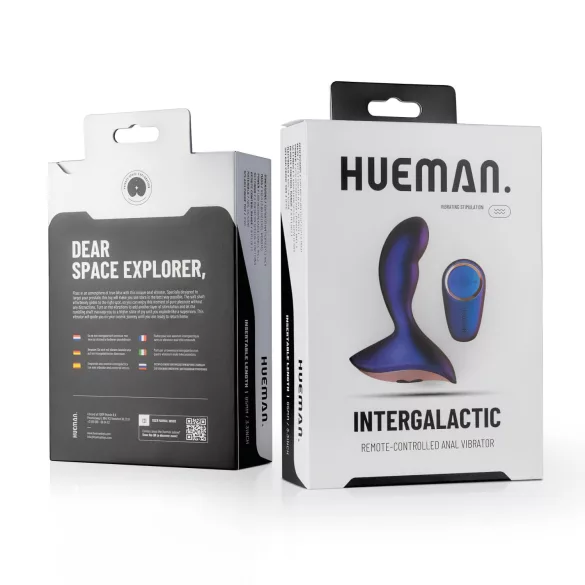 Hueman Intergalactic - vibratore anale - vibrante - silicone viola