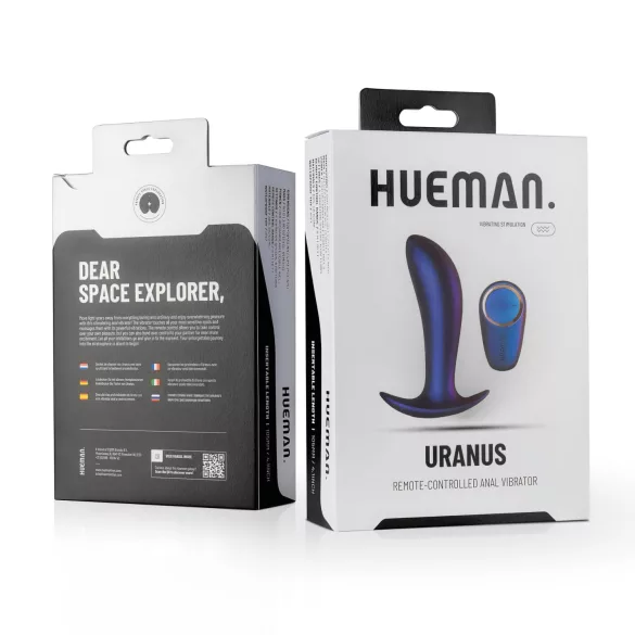 Hueman Uranus - vibratore anale wireless ricaricabile - viola