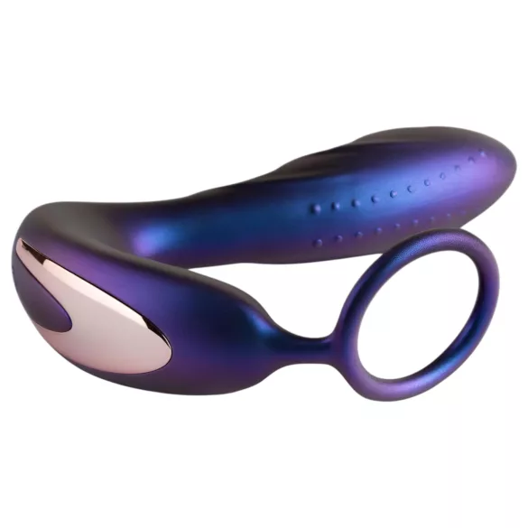 Hueman Black Hole - vibratore anale con telecomando e anello fallico (viola)