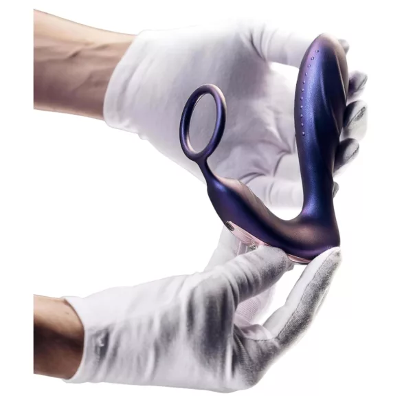 Hueman Black Hole - vibratore anale con telecomando e anello fallico (viola)