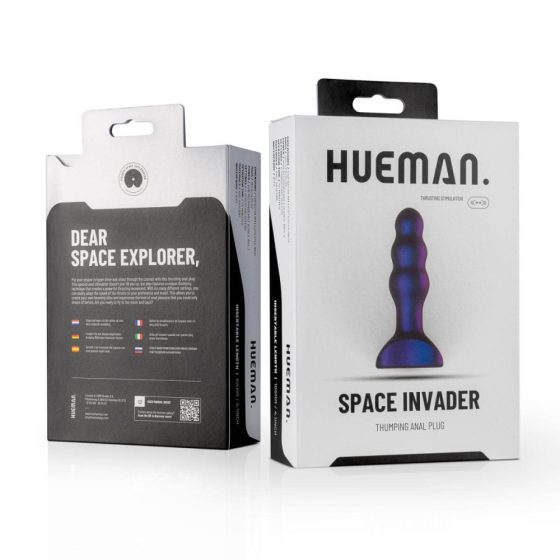 Invader Spaziale Hueman - Vibratore Anale Ricaricabile Impermeabile (Viola)