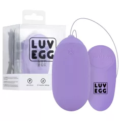   LUV EGG XL - uovo vibrante indossabile a batteria ricaricabile con telecomando (viola)