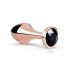 Plug Anale Rosato - con Pietra Nera