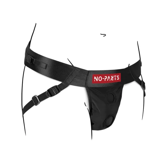 No-Parts Taylor - imbragatura strap-on doppio anello O regolabile S-L