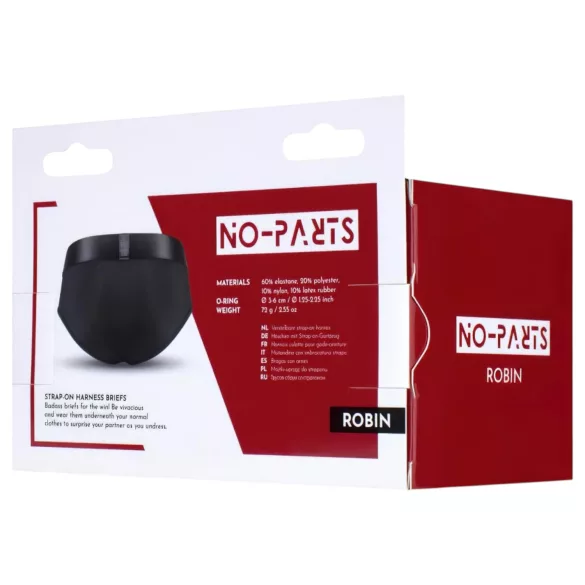 No-Parts Robin - mutandina strap-on - nero - S