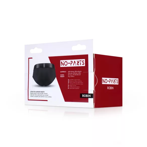No-Parts Robin - slip con dildo indossabile - nero - M