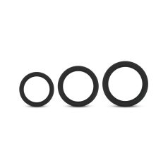 Set di Anelli per Pene Easytoys Explore - 3 Pezzi (Nero)