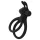 Easytoys Share Ring - anello vibrante pene e testicoli - silicone nero
