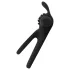 Easytoys Share Ring - anello vibrante pene e testicoli - silicone nero