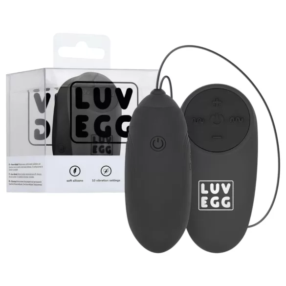 LUV EGG - ovetto vibrante wireless ricaricabile - nero