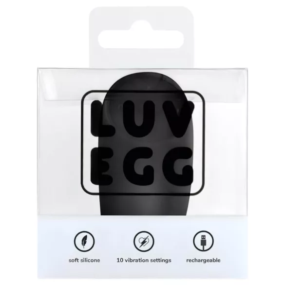 LUV EGG - ovetto vibrante wireless ricaricabile - nero