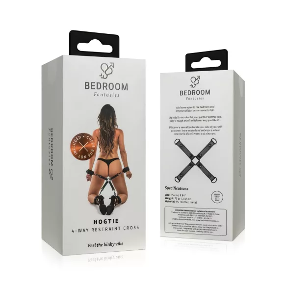 Bedroom Fantasies - croce per bondage - nero