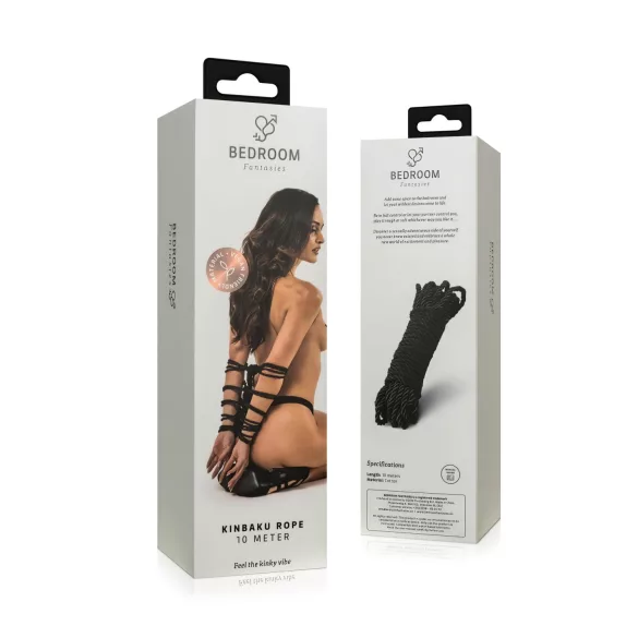 Bedroom Fantasies - corda shibari bondage - 10 m - nero