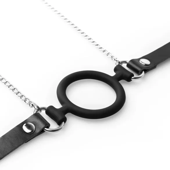 Bedroom Fantasies - bavaglio con pinze per capezzoli - argento nero