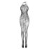 Christine - tuta a rete con motivo floreale - (nero) - XS-L