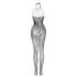 Christine - tuta a rete con motivo floreale - (nero) - XS-L