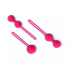   Kit di Sfere del Piacere Easytoys - Set per esercizi del pavimento pelvico - 3 pezzi (rosa)