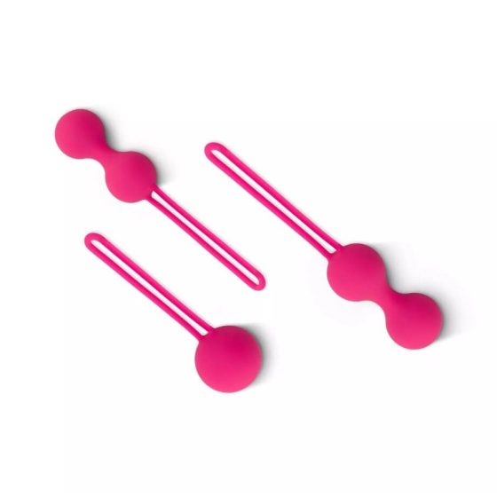 Kit di Sfere del Piacere Easytoys - Set per esercizi del pavimento pelvico - 3 pezzi (rosa)