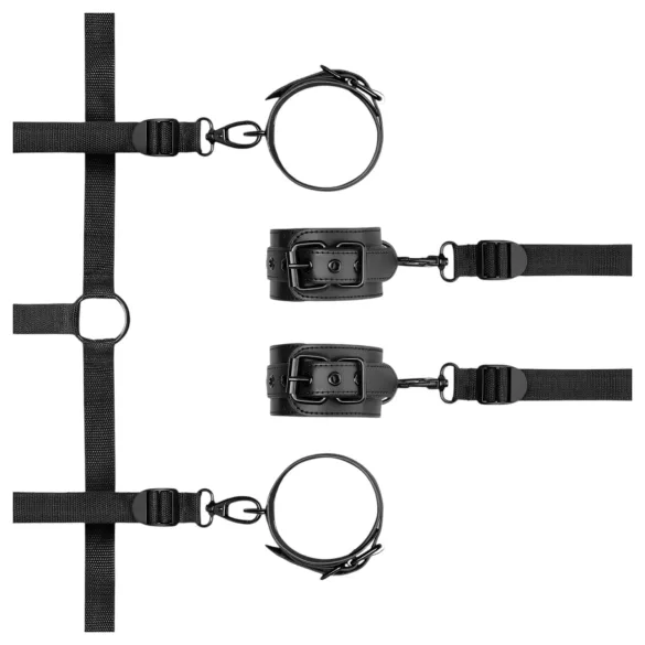 Bedroom Fantasies - set bondage per letto - nero