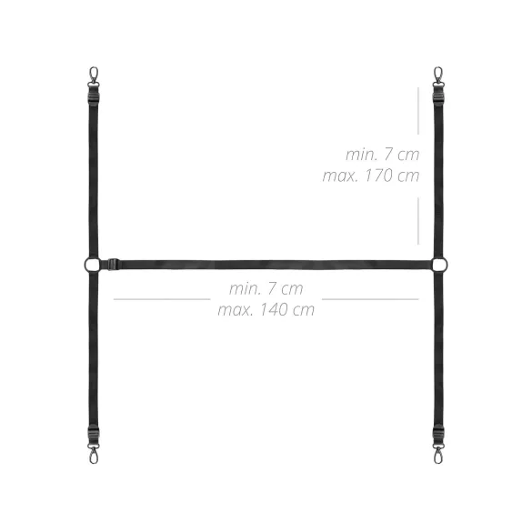 Bedroom Fantasies - set bondage per letto - nero