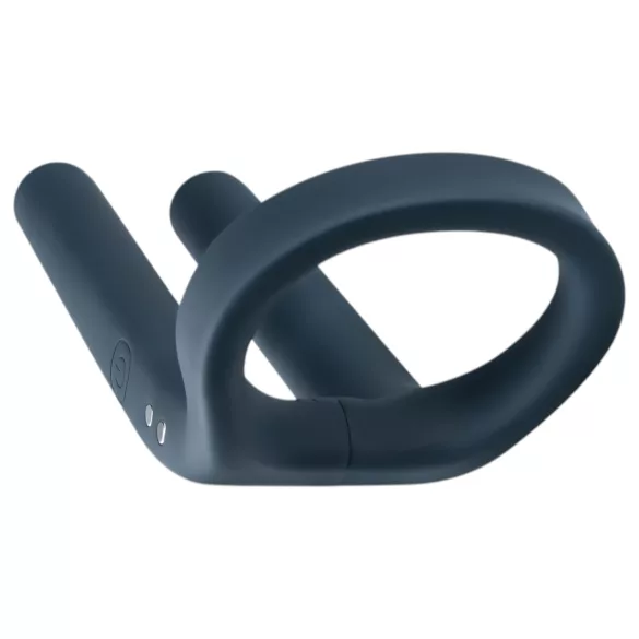 Boners - anello fallico vibrante ricaricabile e stimolatore testicoli - blu