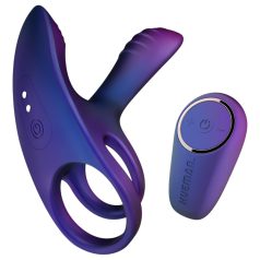   Hueman Infinity Ignite - anello vibrante pene e testicoli (viola)