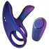 Hueman Infinity Ignite - anello vibrante per pene e testicoli - silicone viola