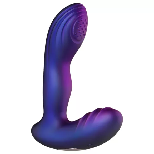 Hueman Galaxy - vibratore anale pulsante - silicone viola