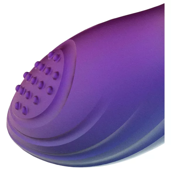 Hueman Galaxy - vibratore anale pulsante - silicone viola