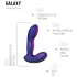Hueman Galaxy - vibratore anale pulsante - silicone viola