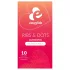 EasyGlide - preservativi stimolanti puntinati e rigati - confezione 10 pezzi