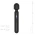 BLAQ - grande vibratore massaggiatore digitale (nero)