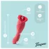 Teazers - vibratore a doppia estremità con stimolatore clitorideo a lingua (rosso)