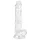 EasyToys - dildo realistico con testicoli - 17cm - trasparente