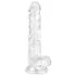 EasyToys - dildo realistico con testicoli - 17cm - trasparente