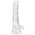EasyToys - dildo realistico con testicoli - 17cm - trasparente