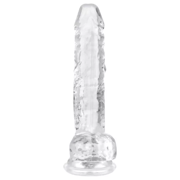 EasyToys - dildo realistico con testicoli - 17cm - trasparente