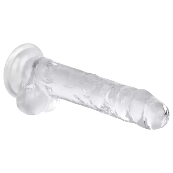 EasyToys - dildo realistico con testicoli - 17cm - trasparente