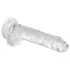 EasyToys - dildo realistico con testicoli - 17cm - trasparente