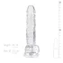 EasyToys - dildo realistico con testicoli - 17cm - trasparente