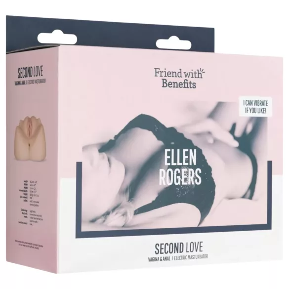 FWB - masturbatore vaginale e anale con vibrazione - silicone color carne