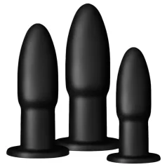 BUTTR - set plug anale - allenamento anale - silicone nero