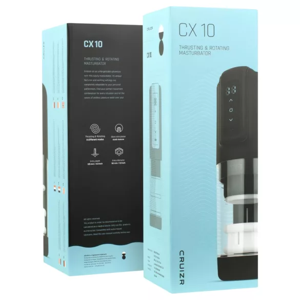 CRUIZR CX10 - masturbatore automatico rotante su e giù - nero