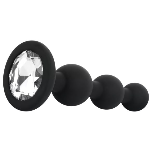 EasyToys - plug anale perlato (nero)