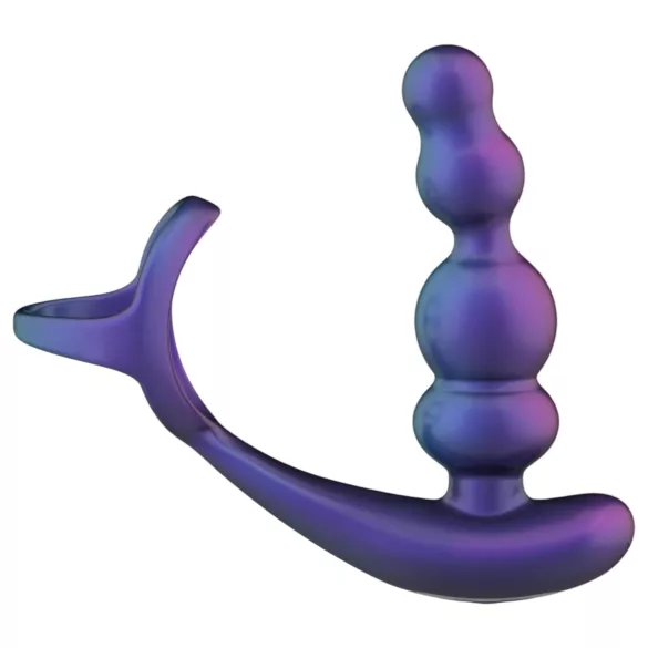 Hueman Stellar Force - vibratore anale e anello fallico - silicone viola