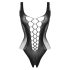 Christine - body rete profondo scollo (nero) - XS-XL