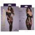 Christine - tuta in rete trasparente - (nero) - XS-XL
