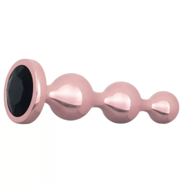 Rosy Gold - set di dildo anale - colore oro rosa